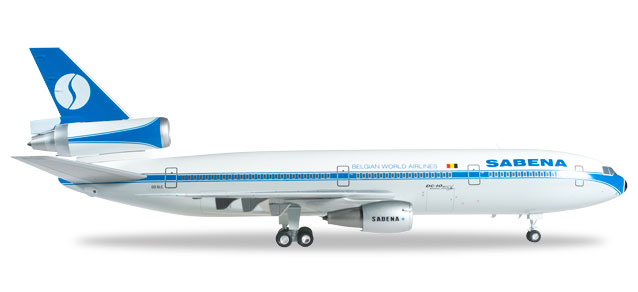 HERPA 200 HERPA 200 McDonnell Douglas DC-10-30, Sabena (1980s colors)